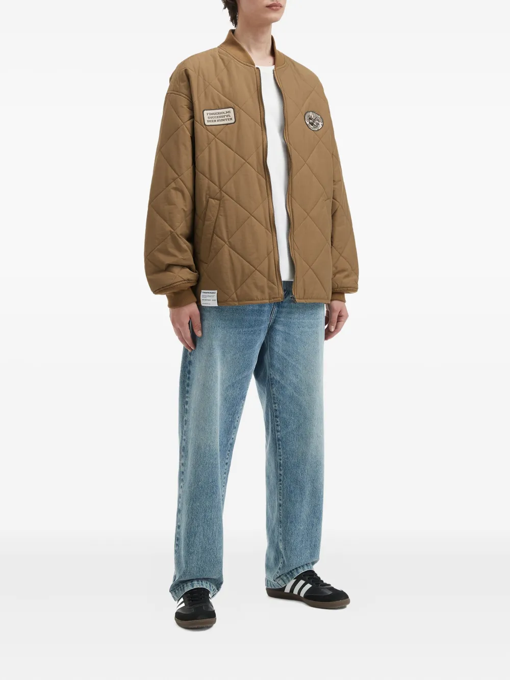 FINGERCROXX quilted bomber jacket | Bomber Jackets | Image 2