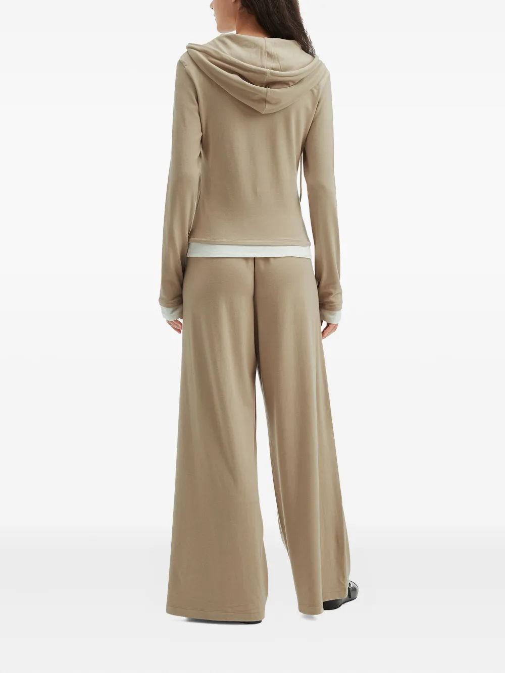 Tout A Coup Drawstring Trousers And Top Set In Brown