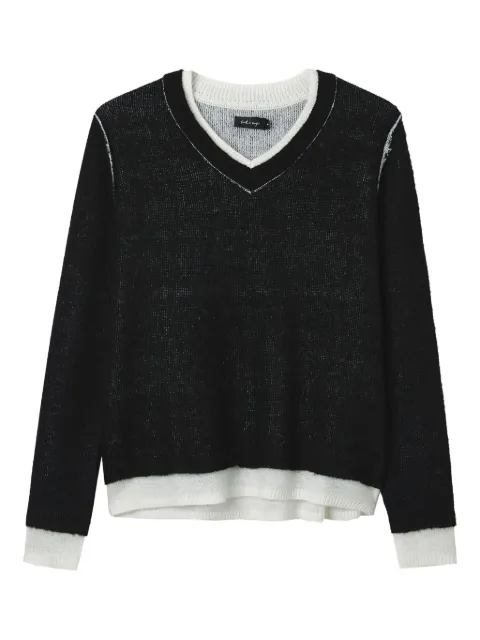 tout a coup layered V-neck sweater