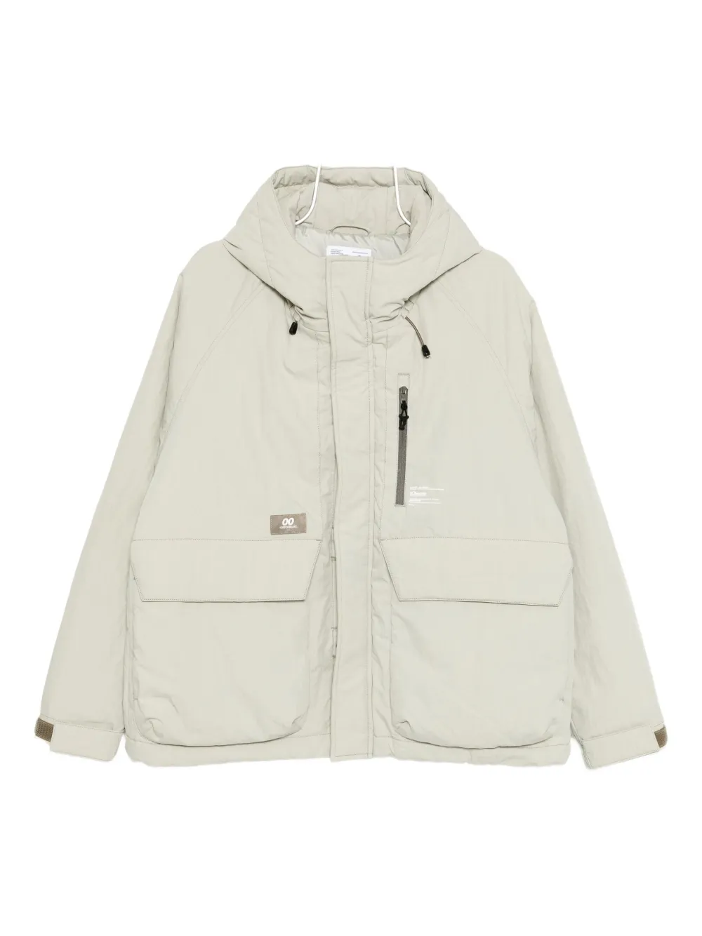 CHOCOOLATE zip-up puffer jacket | Grey | Image 1