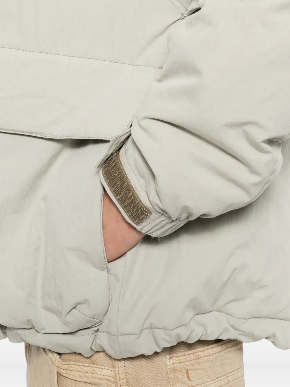 CHOCOOLATE Donsjack met rits Grijs