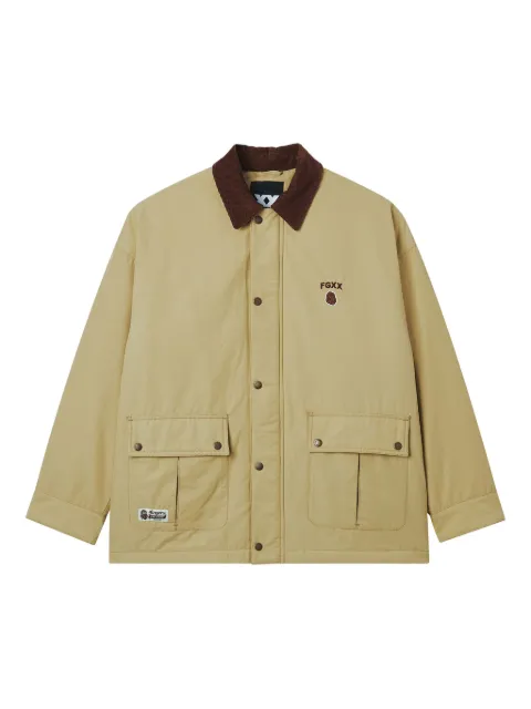 FINGERCROXX logo-embroidered jacket