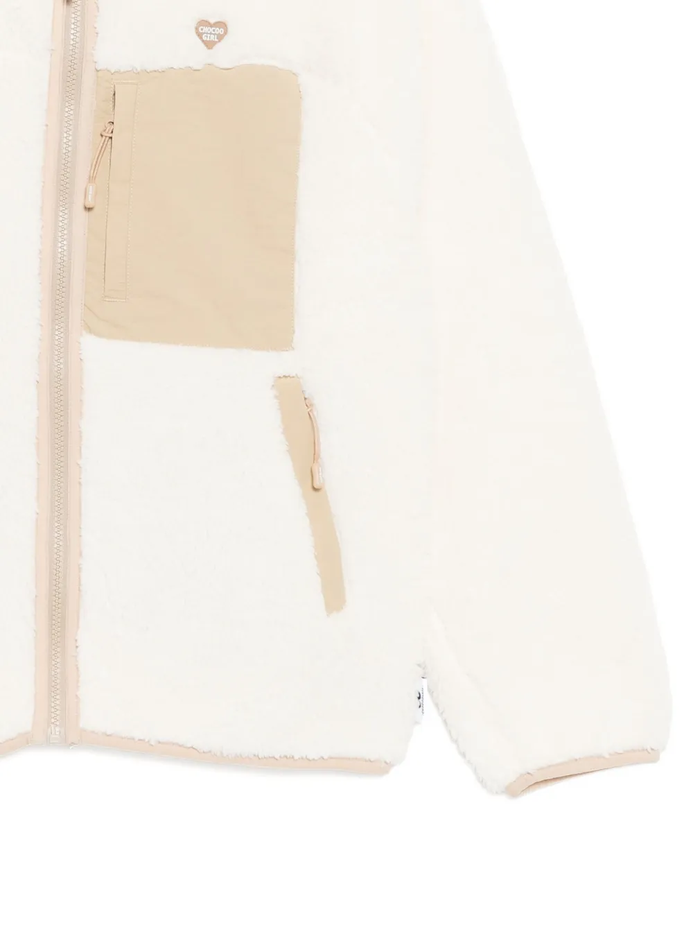 Chocoolate Logo-plaque Fleece Jacket In Pink
