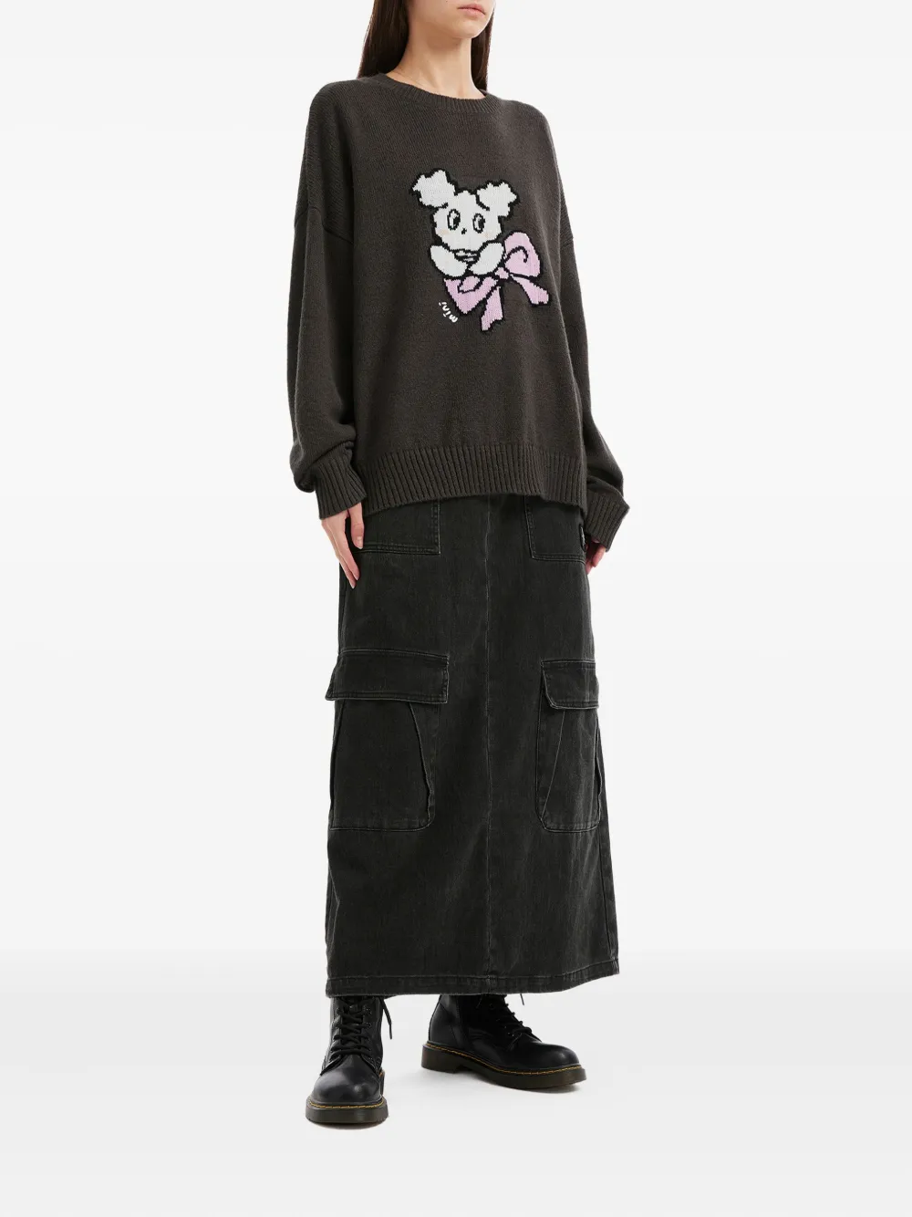 Mini Cream suéter tejido en intarsia | Suéteres | Image 2