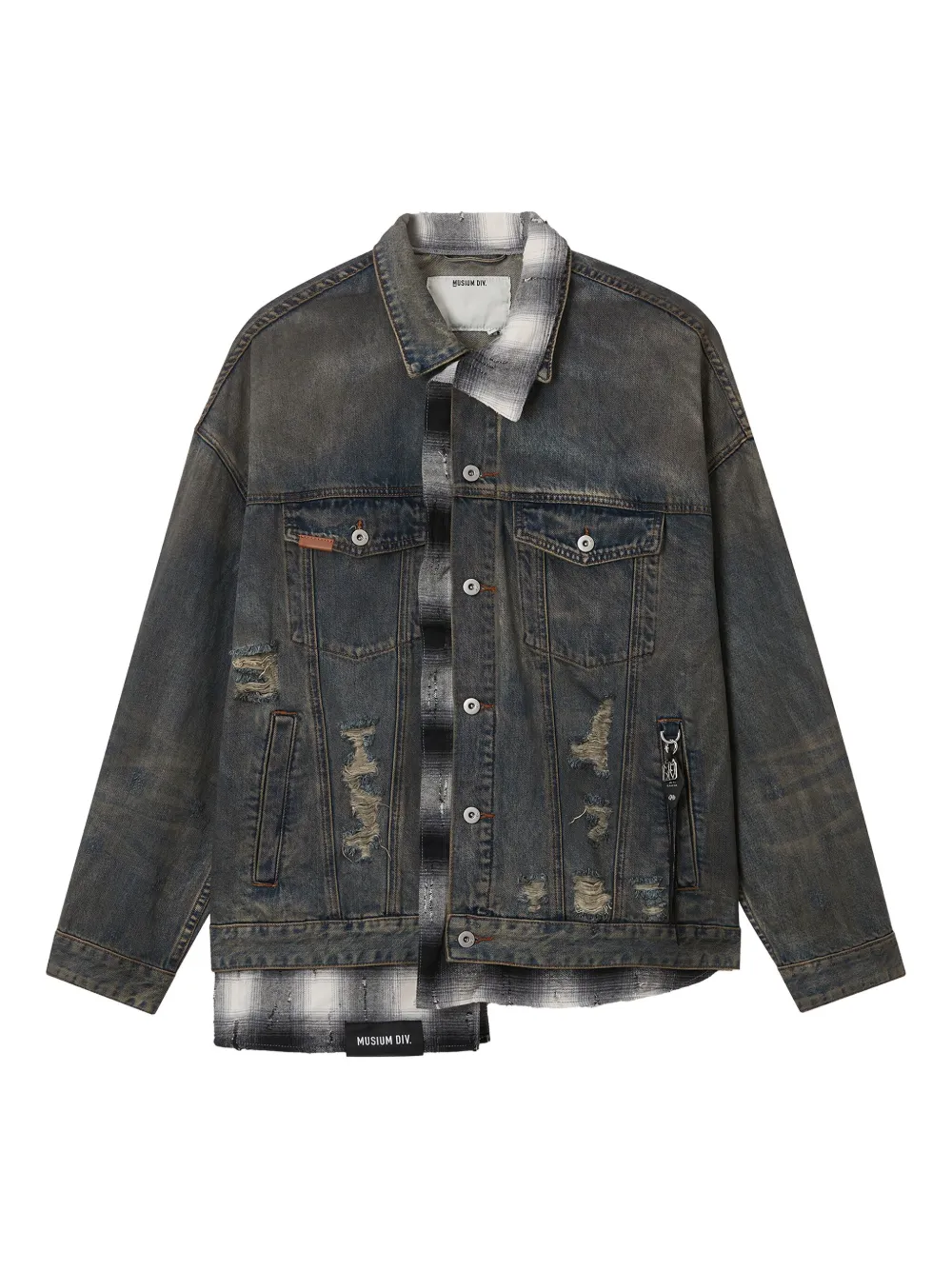 Musium Div. distressed denim jacket | Blue | Image 1