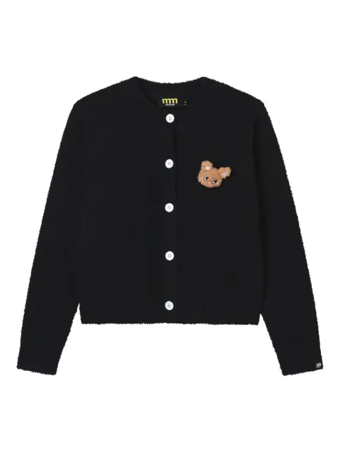 Mini Cream Vest met beerapplicatie