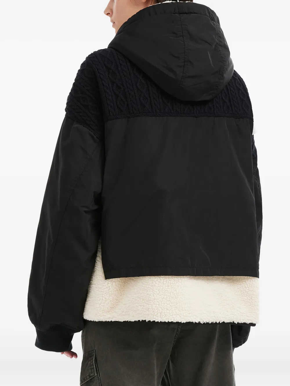 Musium Div. Jack met capuchon en vlakken Zwart