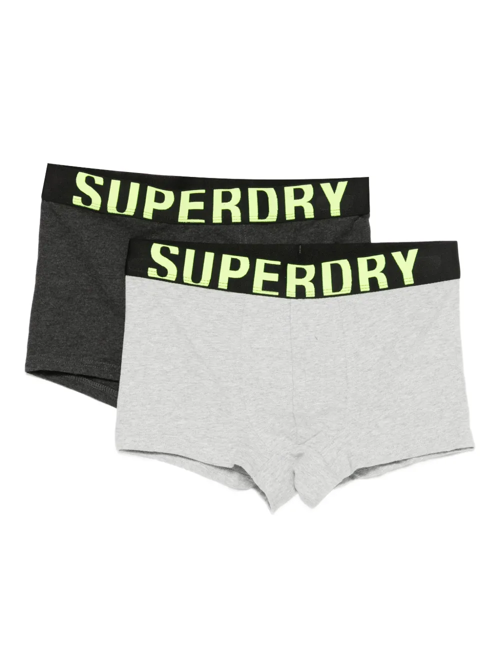 Superdry Logo Briefs (set Of Two) In Gray
