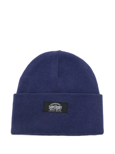 Superdry gorro con parche del logo