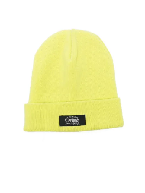 Superdry logo-patch beanie