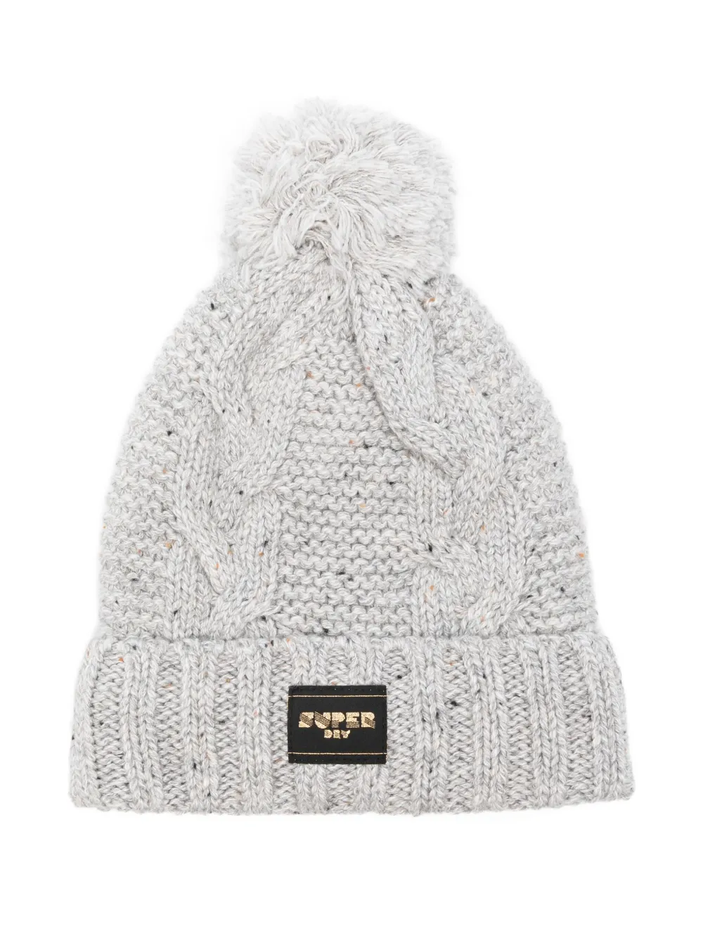Superdry bonnet en maille torsadée | gris | Image 1