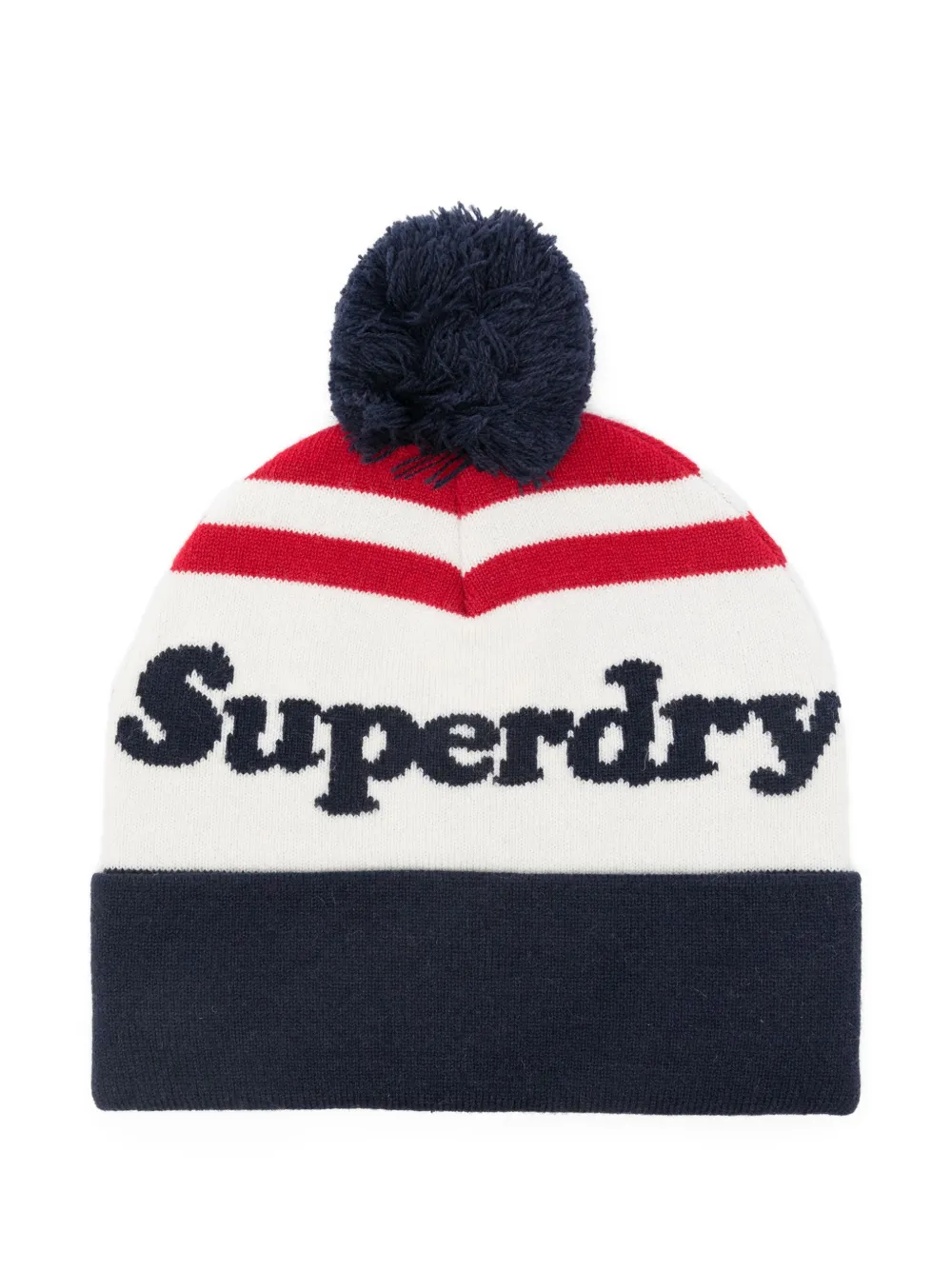 Superdry gorro con detalle de pompón | blanco | Image 1