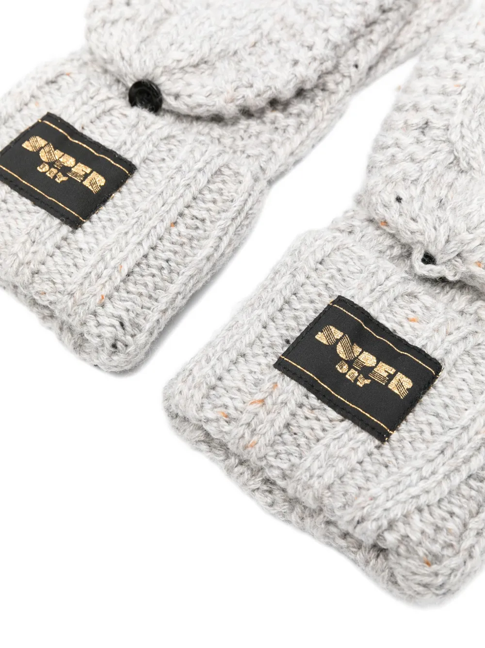 Superdry Cable-knit Gloves In White