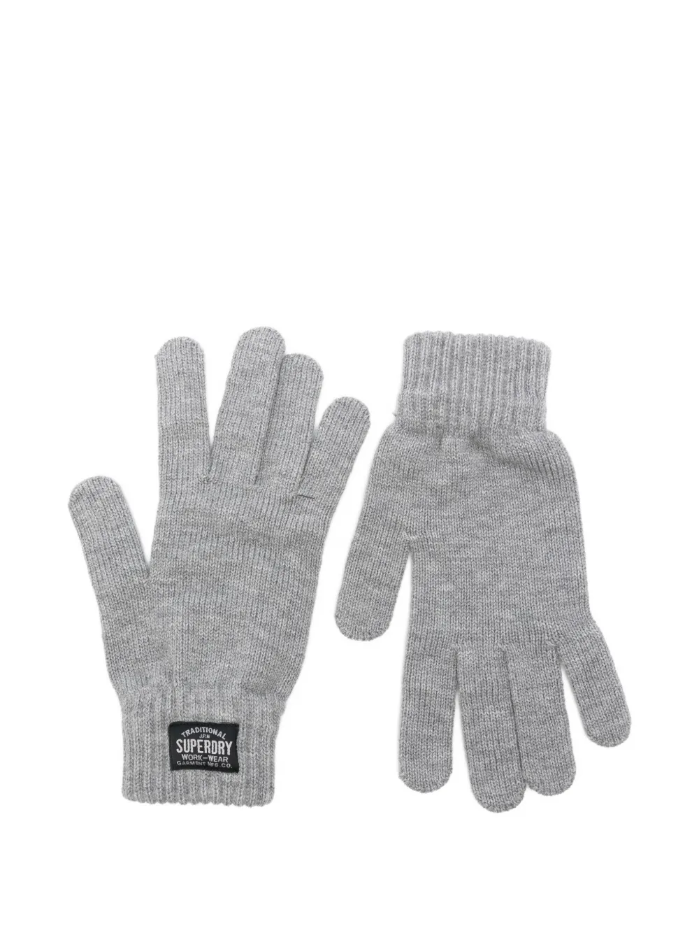 Superdry Guanti a coste - Grigio