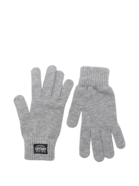 Superdry ribbed gloves