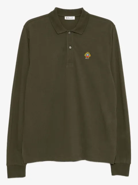 Bally playera tipo polo con logo bordado