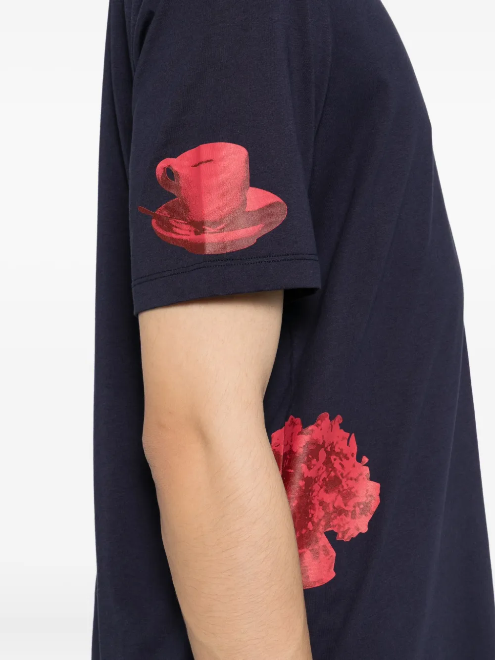 Bally Katoenen T-shirt met grafische print Blauw