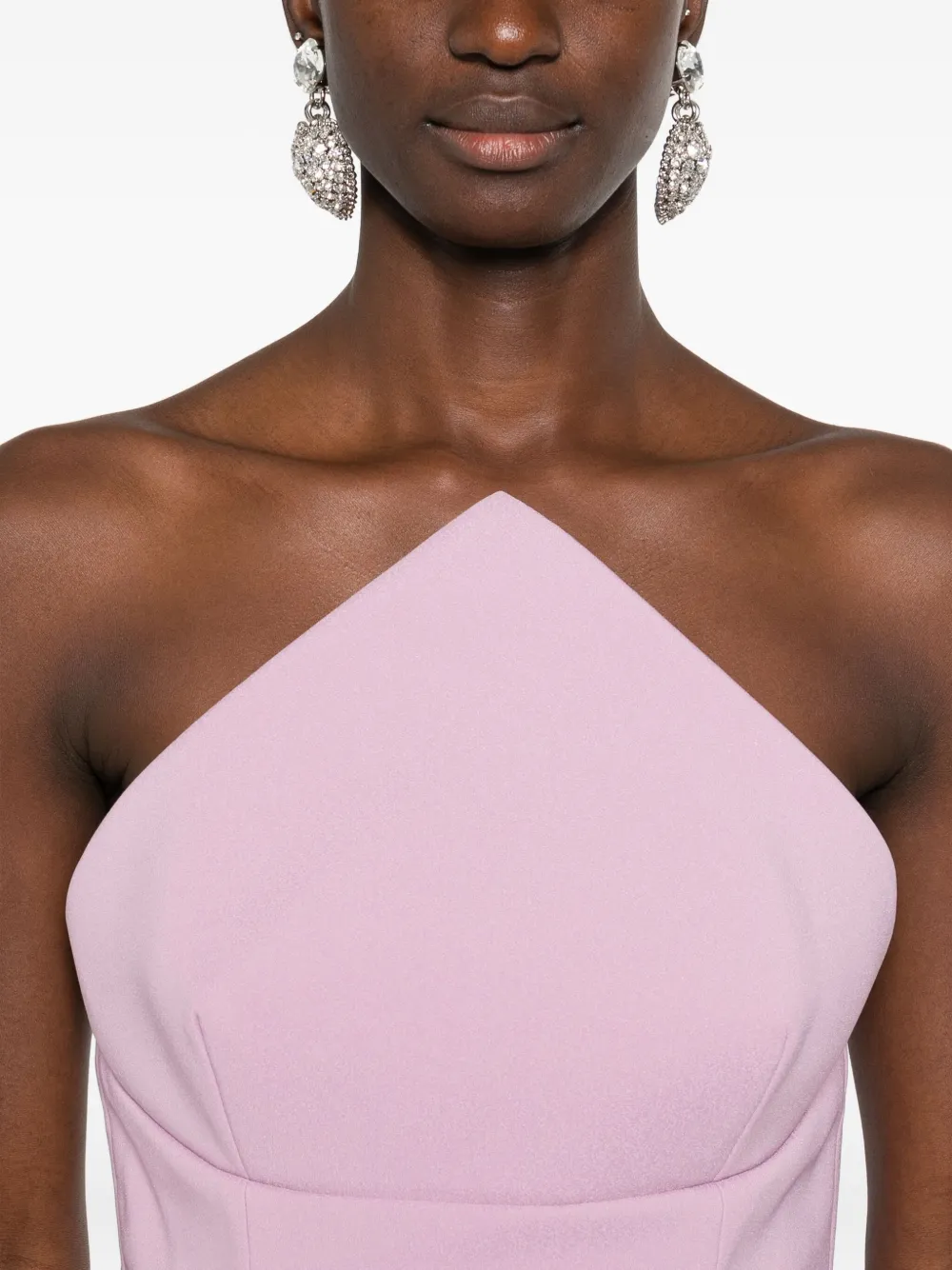 Solace London Off-shoulder maxi-jurk Roze