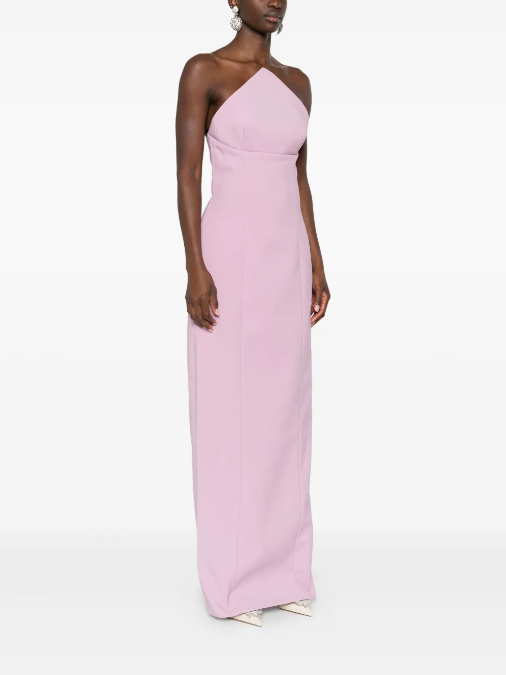 Solace London Off-shoulder maxi-jurk Roze