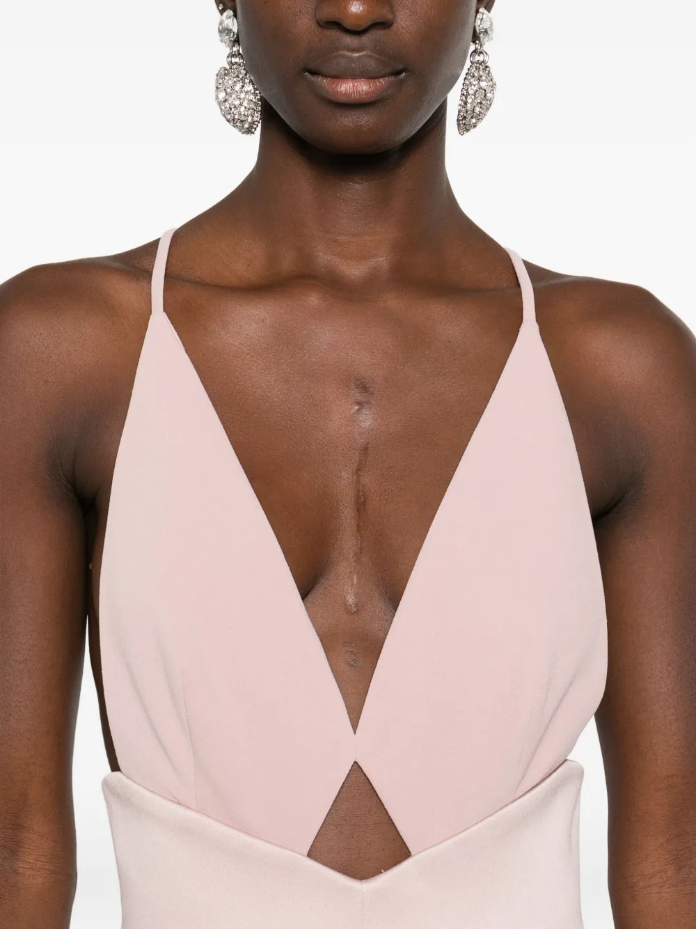 Solace London Avallon maxi-jurk Roze