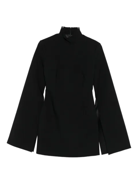 Solace London funnel-neck wide-sleeve mini dress
