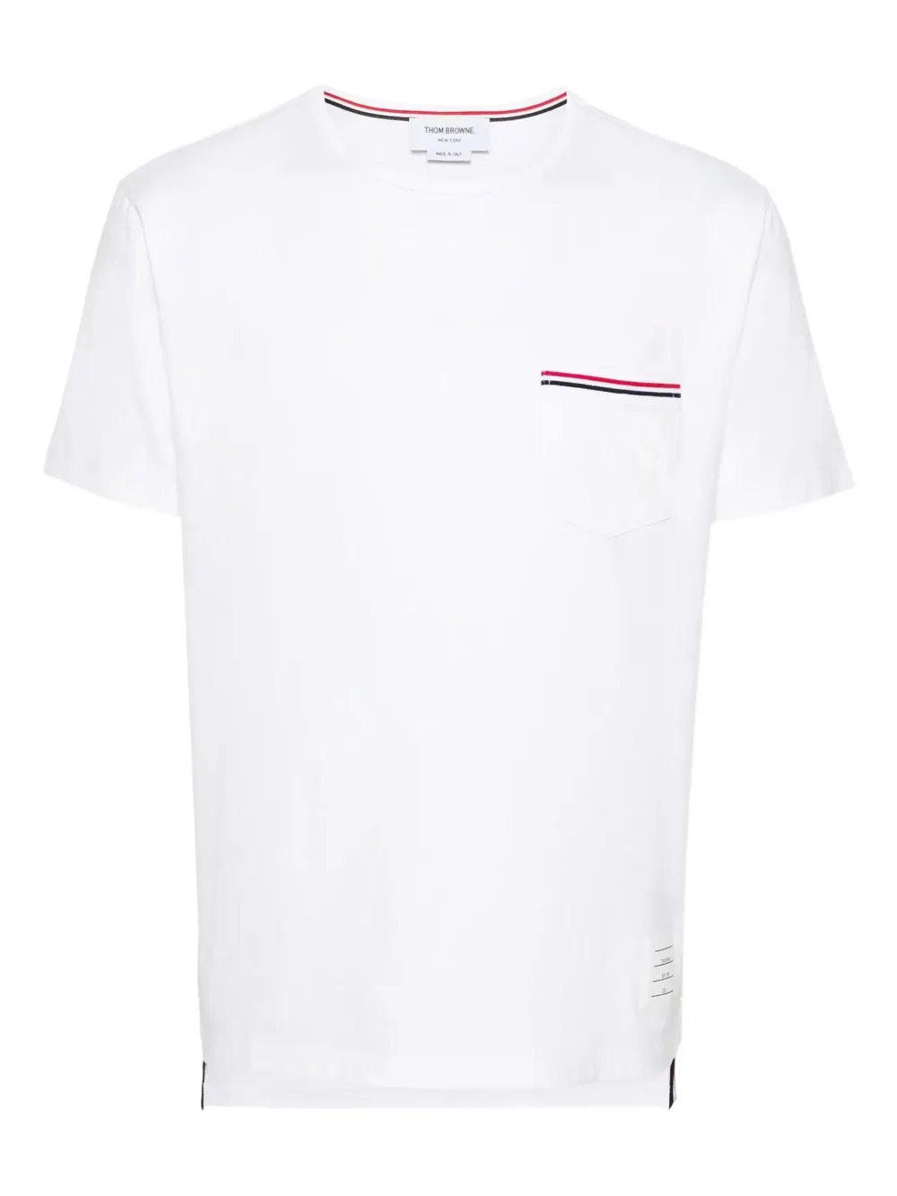 Thom Browne playera con detalle de bolsillo | blanco | Image 1