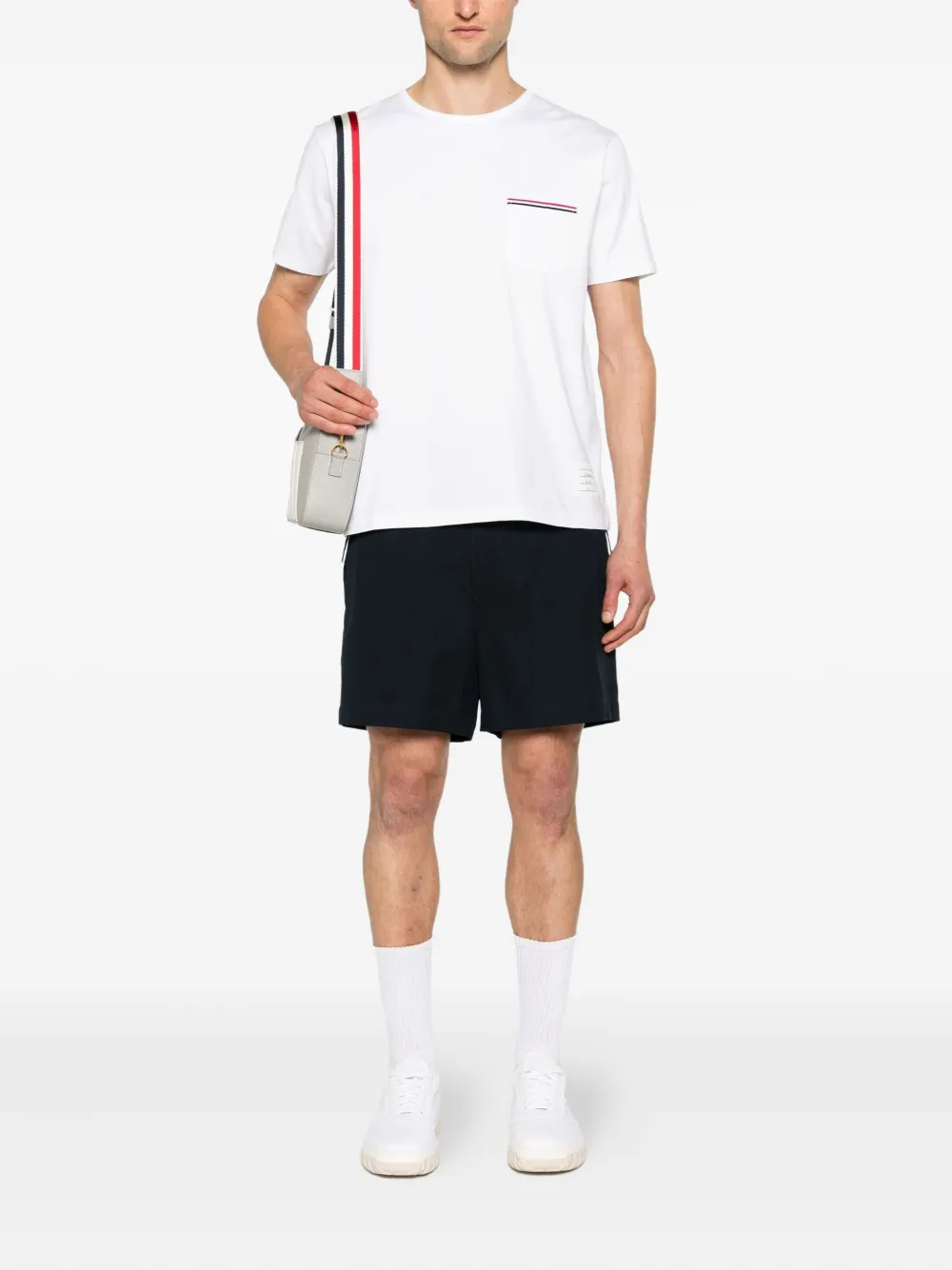 Thom Browne T-shirt met zakdetail - Wit