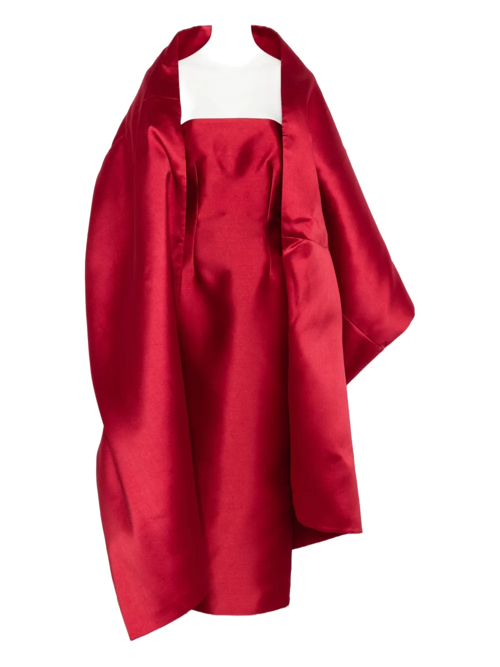 Solace London Lea Midi Dress In Red
