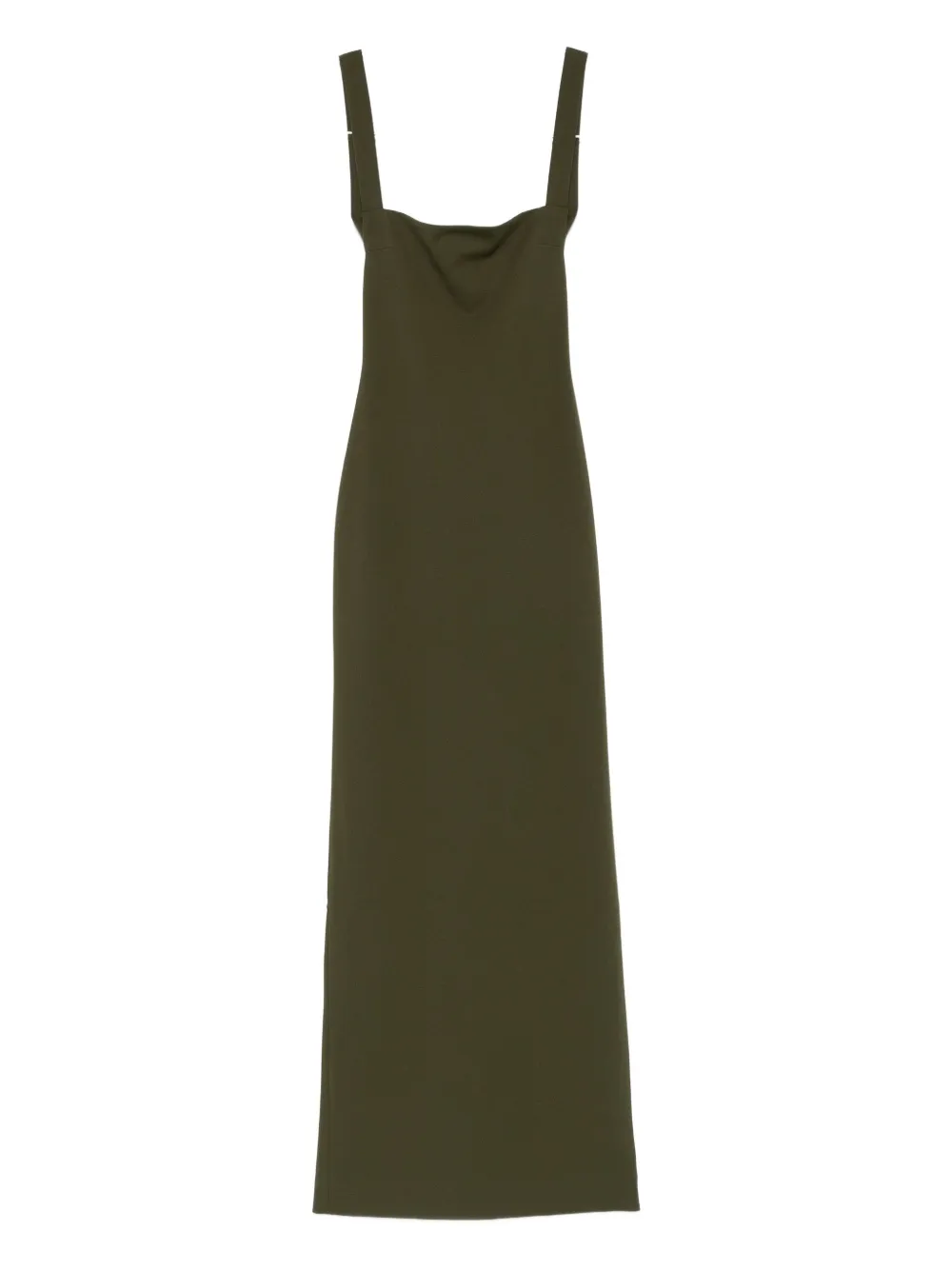 Solace London Square-neck Dress In Green