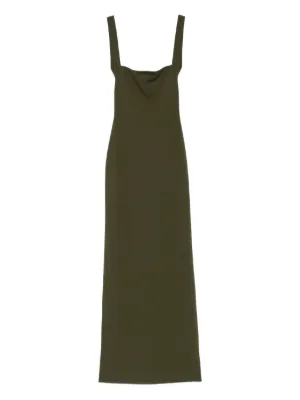 long sleeve cocktail maxi dress Women's Twisted Psyche Twist-Front Long Sleeve Maxi Dress in Pink