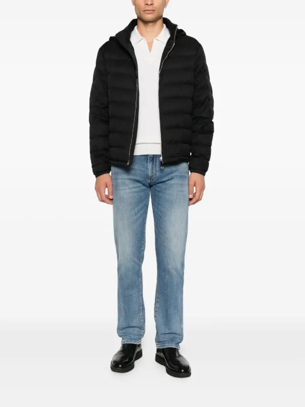 Zegna ジップアップ ジャケット | ブラック | FARFETCH JP
