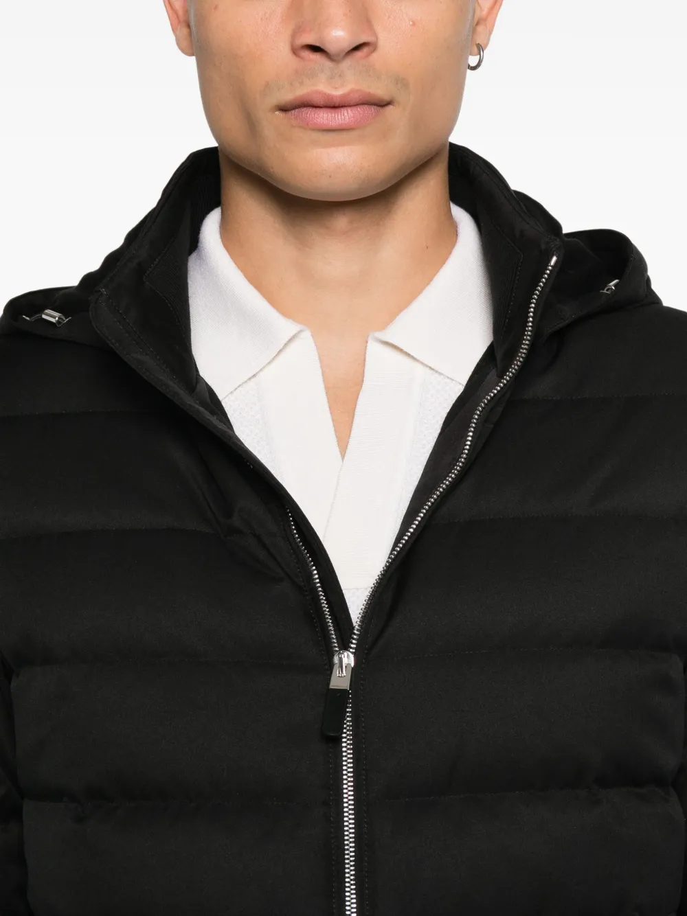 Zegna Jack met ritssluiting Zwart