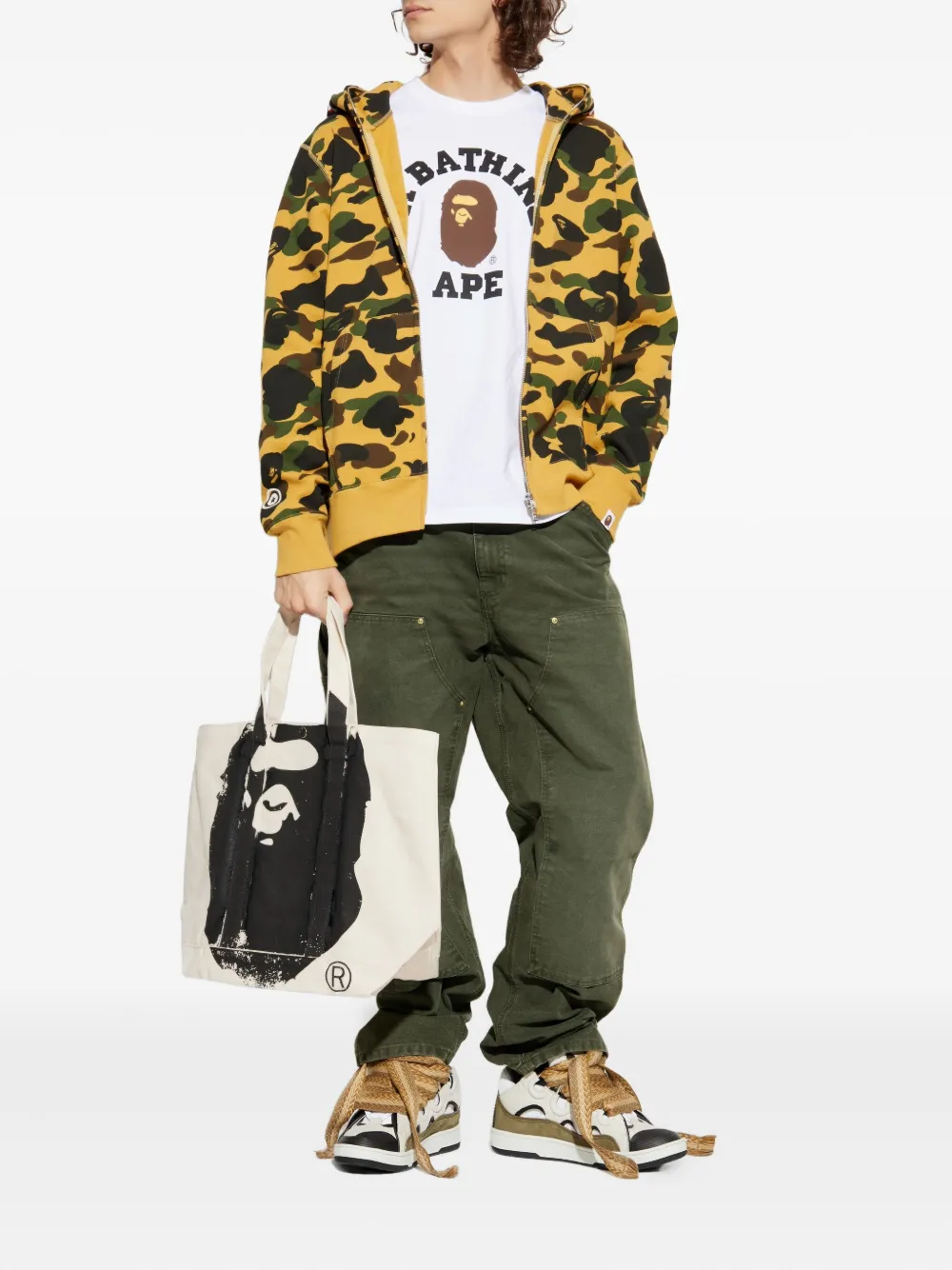 A BATHING APE® sudadera 1st Camo con capucha | Hoodies | Image 2