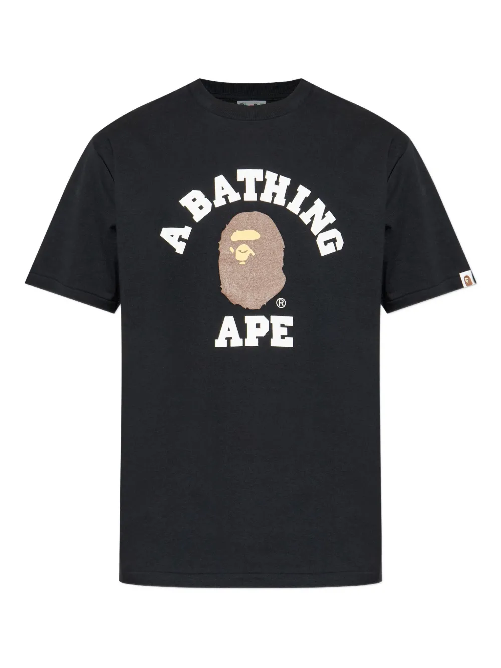A BATHING APE® playera con logo estampado | negro | Image 1
