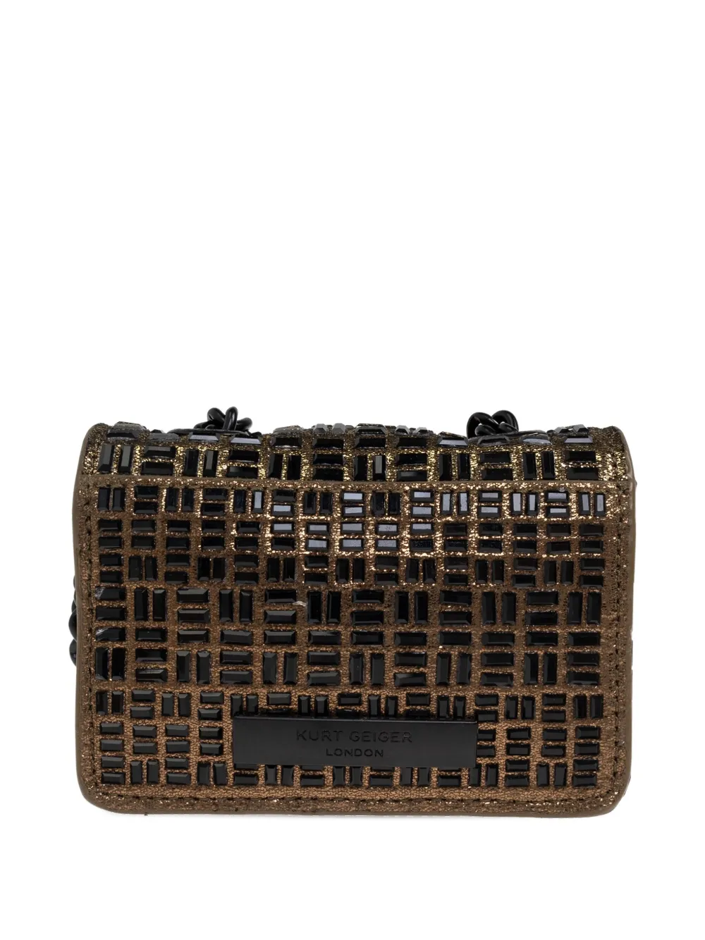 Kurt Geiger Crystal-embellished Chain-strap Mini Bag In Multi