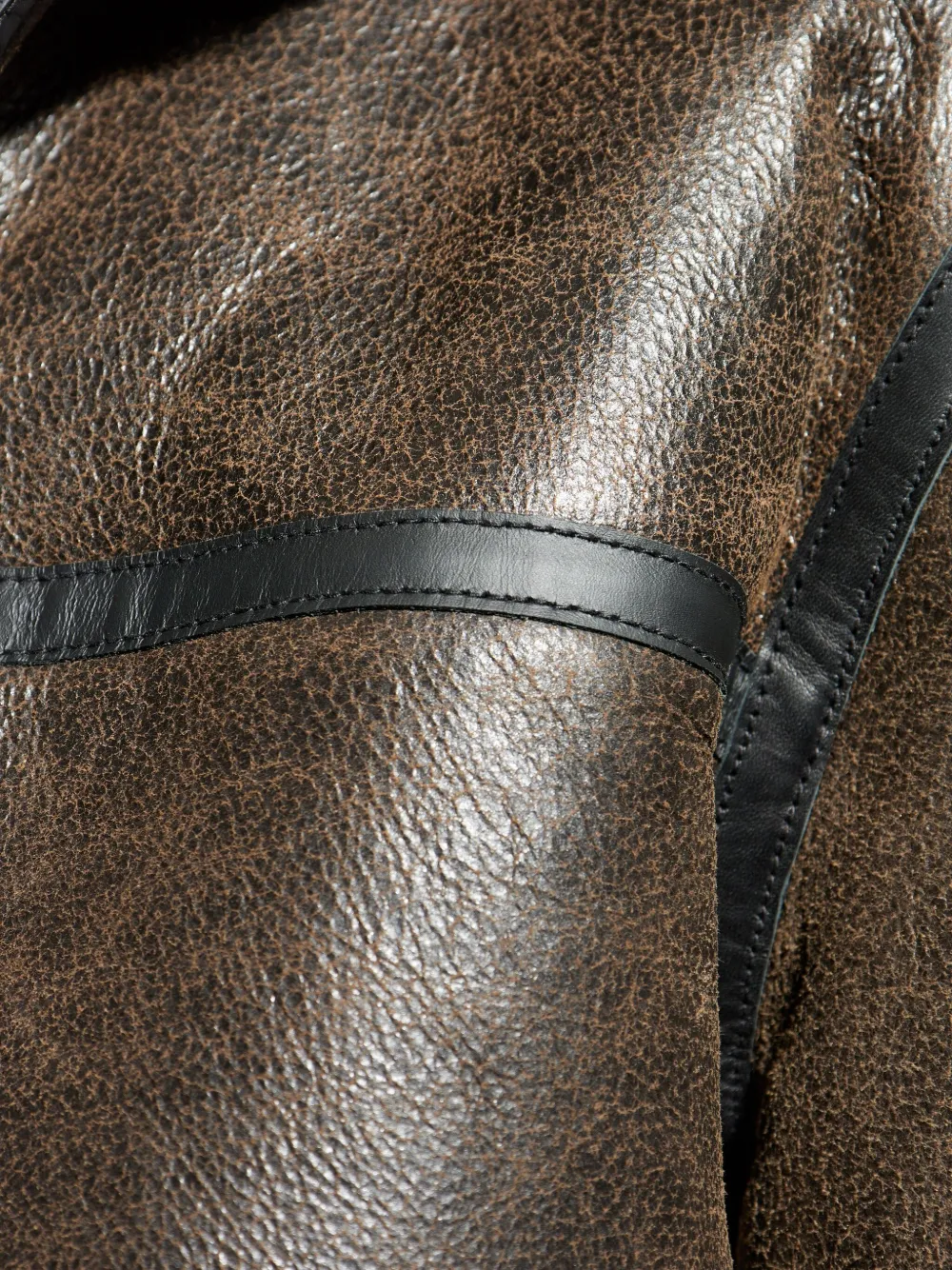 Samsoe & Samsoe Zippered Long-sleeved Leather Jacket In Black
