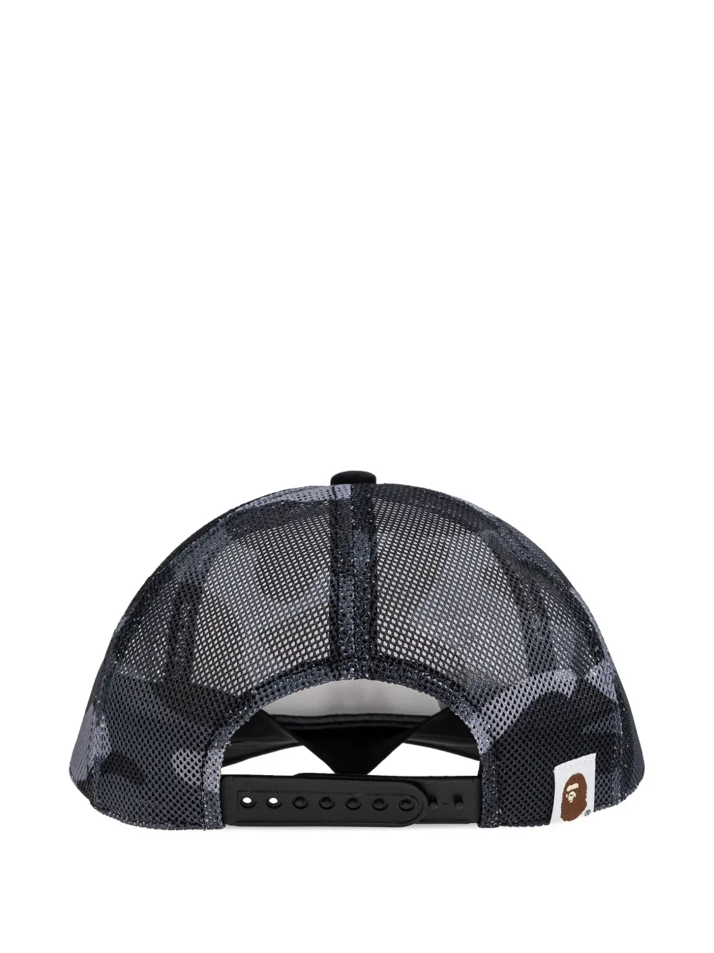 A BATHING APE logo-detail camo-print trucker cap - Wit