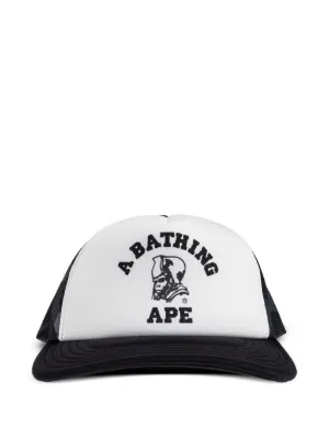 極美品 A BATHING APE College Cap A BATHING APE® College logo-detailed Wool Cap | Black | FARFETCH CA