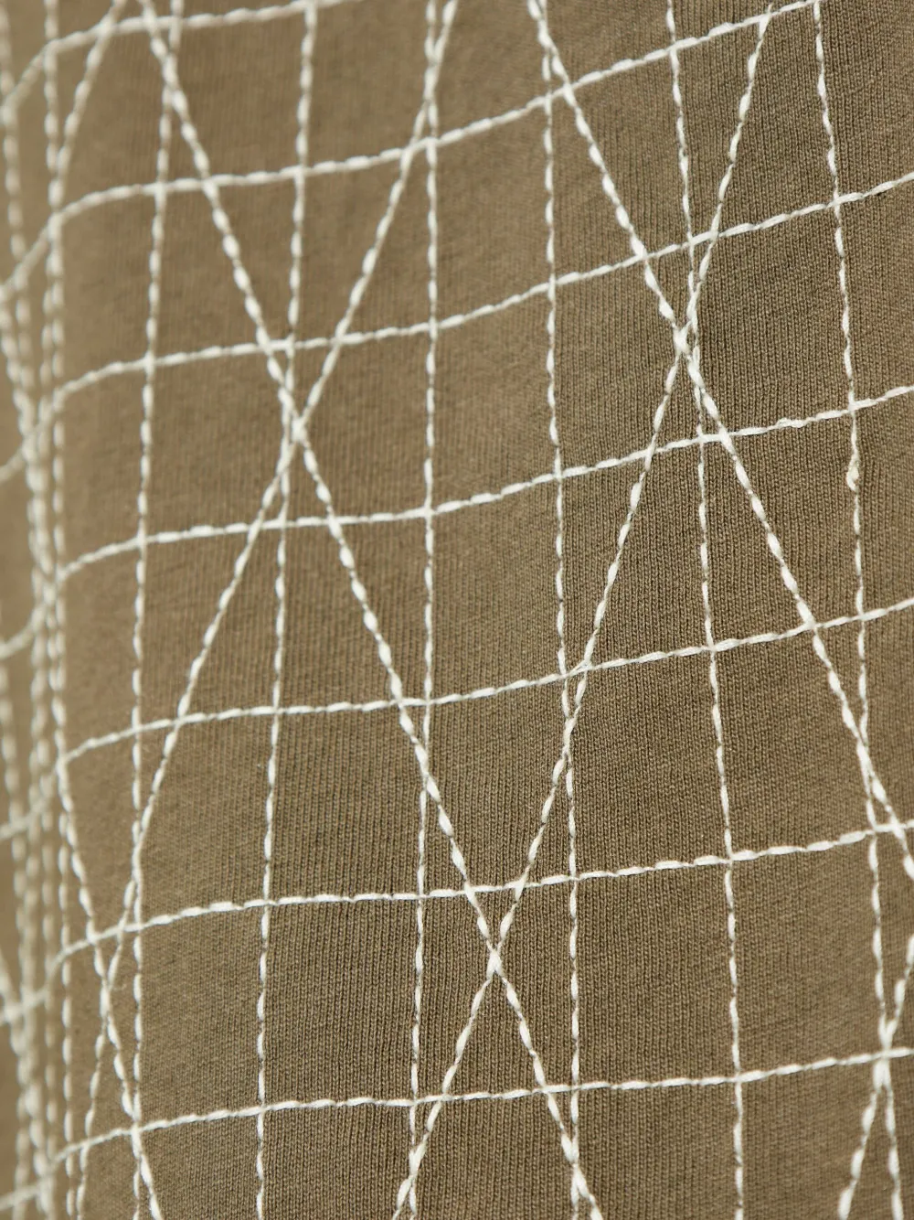 Stone Island T-shirt met gestikt detail Bruin