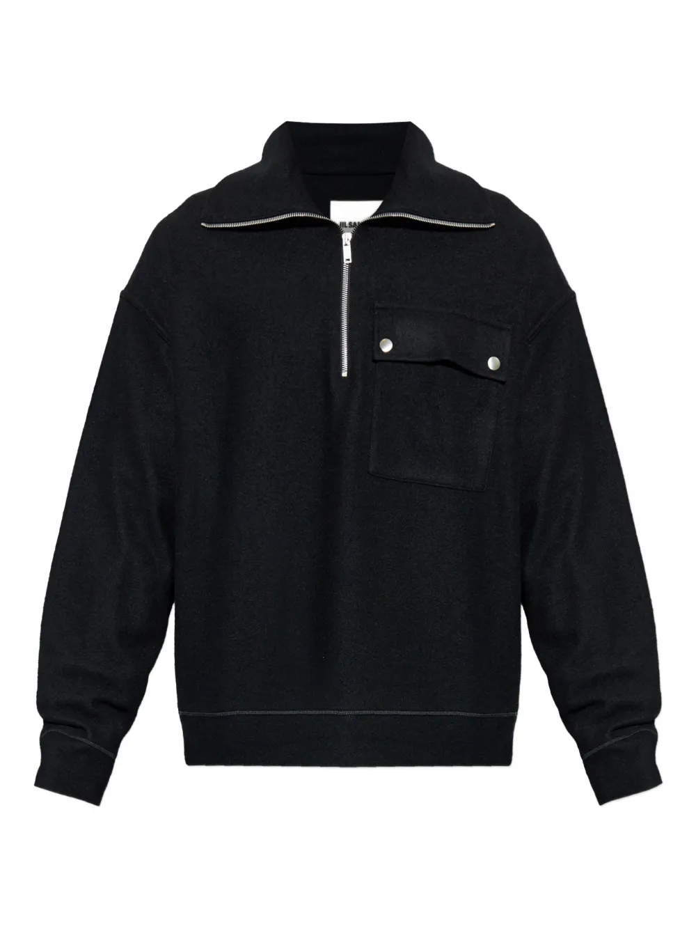 Jil Sander sudadera de fieltro | negro | Image 1