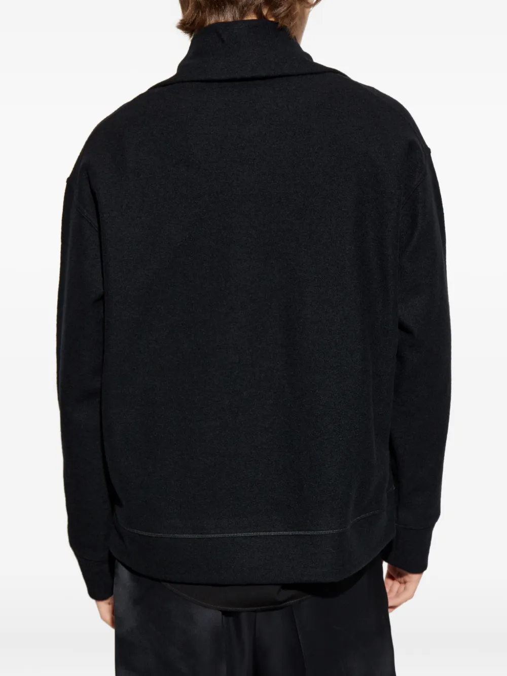 JIL SANDER フードSWEATSHIRT 黒　46 JIL SANDER + Logo-Print Cotton-Jersey Hoodie for Men | MR PORTER