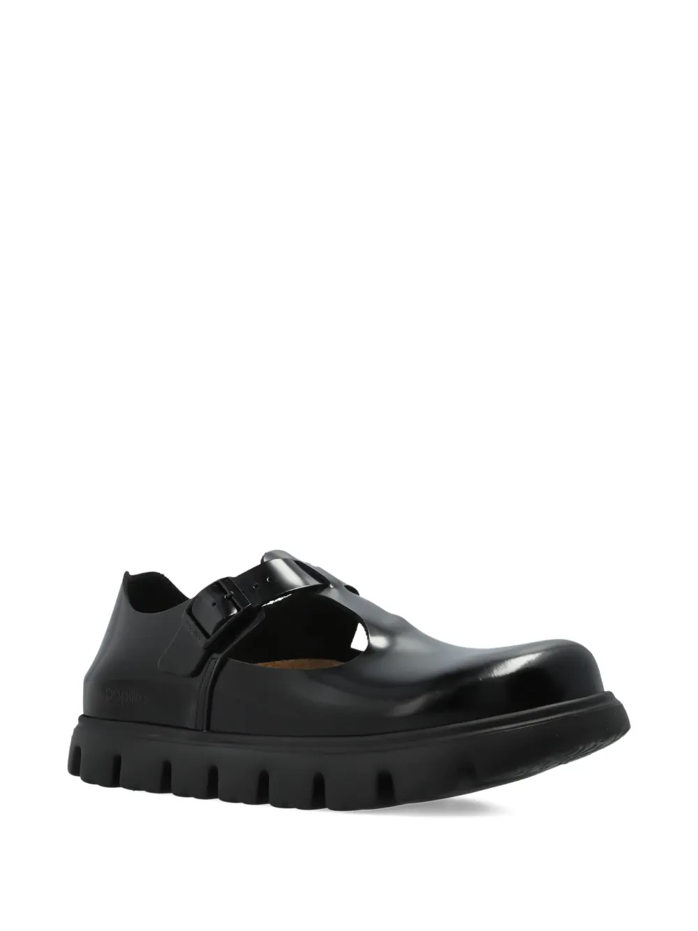 Birkenstock Paris Chunky buckle-strap loafers - Zwart