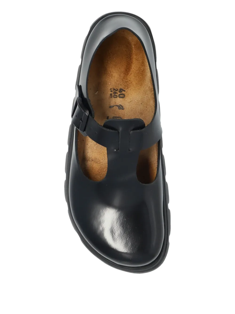 Birkenstock Paris loafers met chunky gesp Zwart