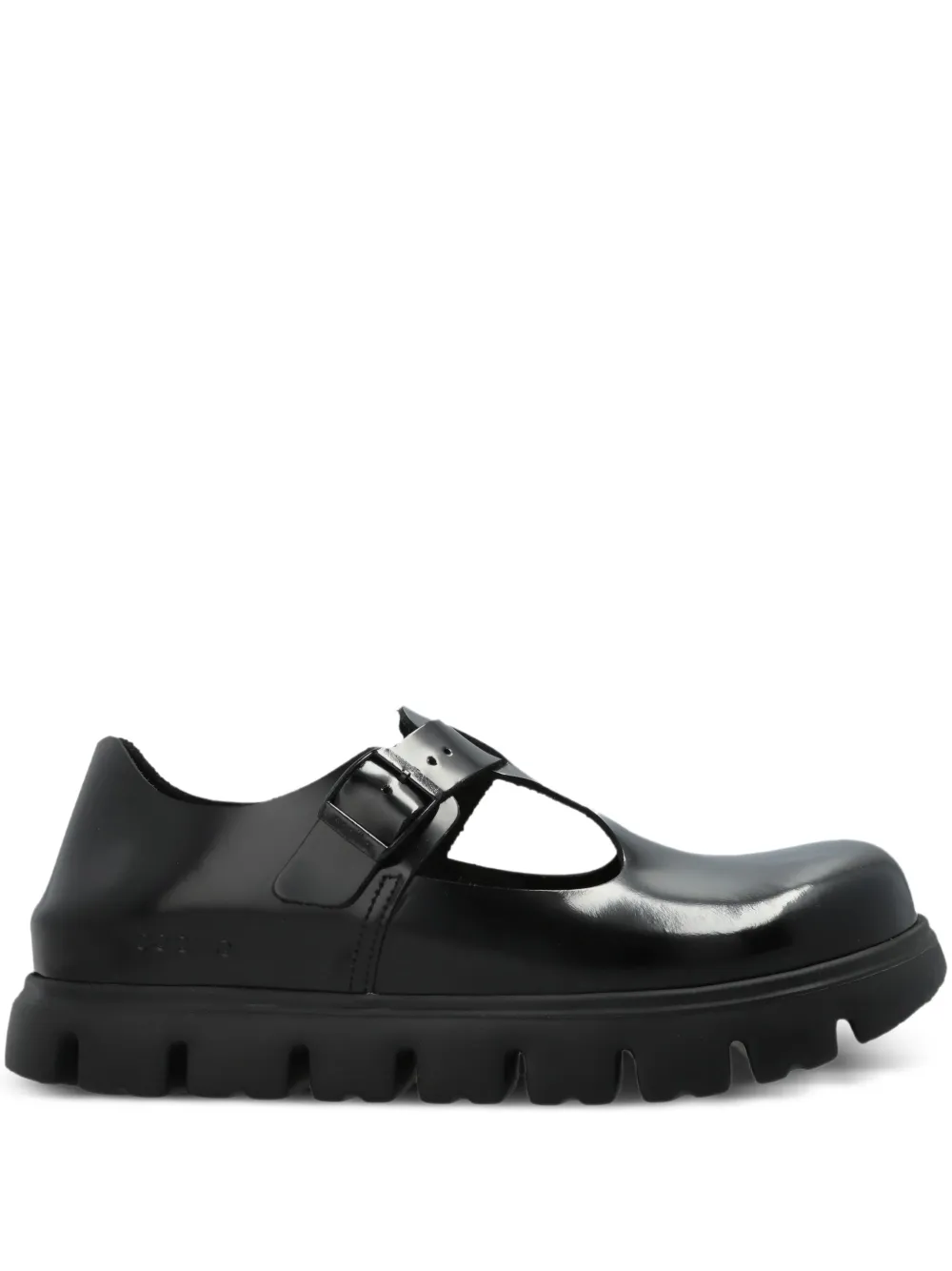 Birkenstock Paris loafers met chunky gesp Zwart