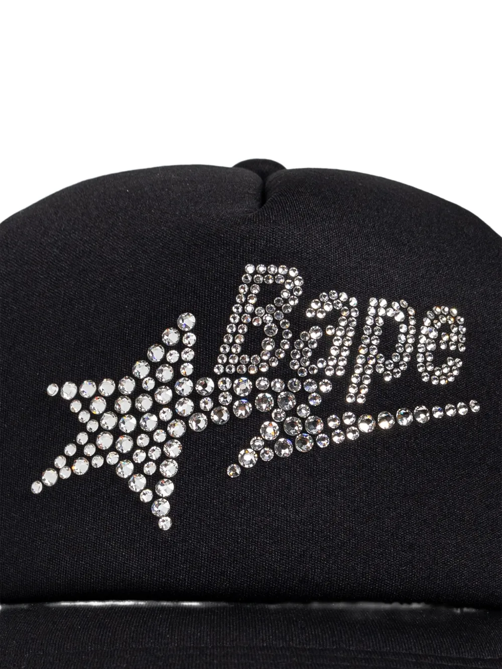 A Bathing Ape Star-embellishment Baseball Cap In Black