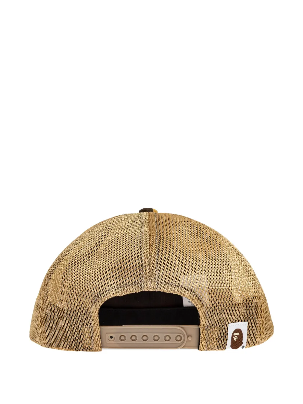 A Bathing Ape Camouflage Logo Baseball Cap In Yellow