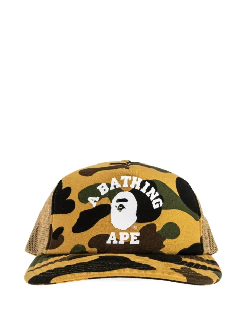 A BATHING APE® gorra con motivo militar y logo