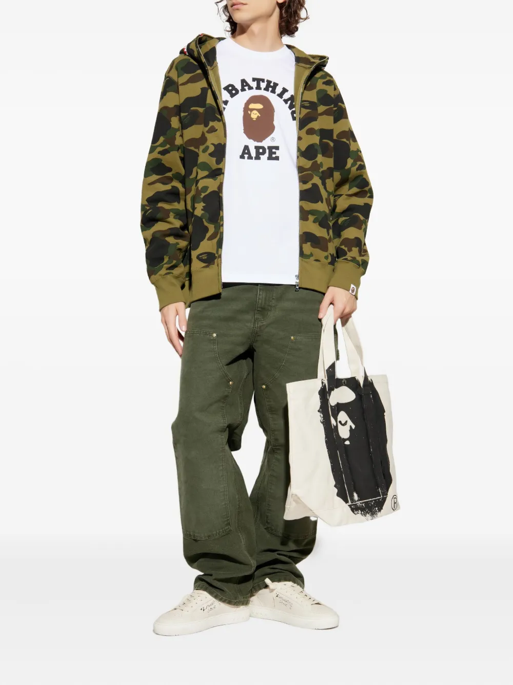 A BATHING APE® sudadera 1st Camo con capucha | Hoodies | Image 2