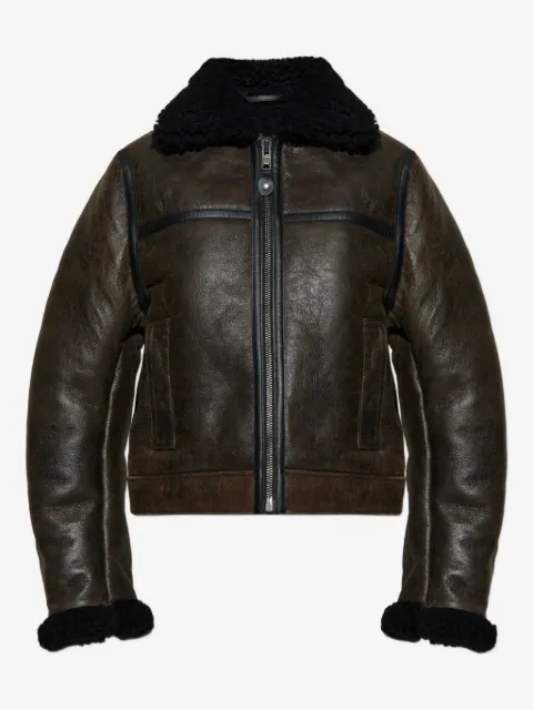 SAMSOE SAMSOE shearling-collar jacket