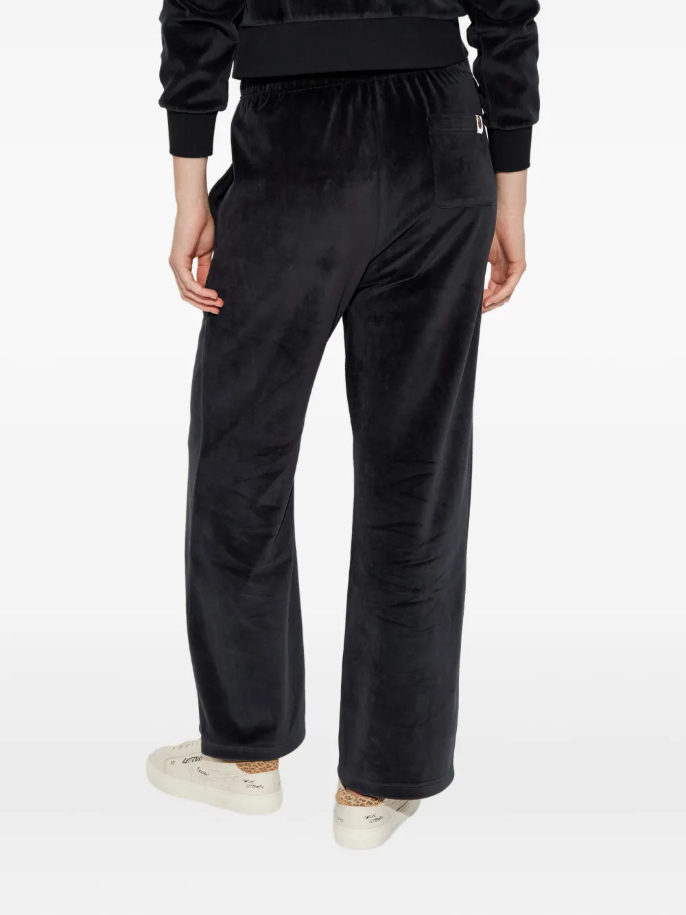 A BATHING APE Broek verfraaid met stras Zwart